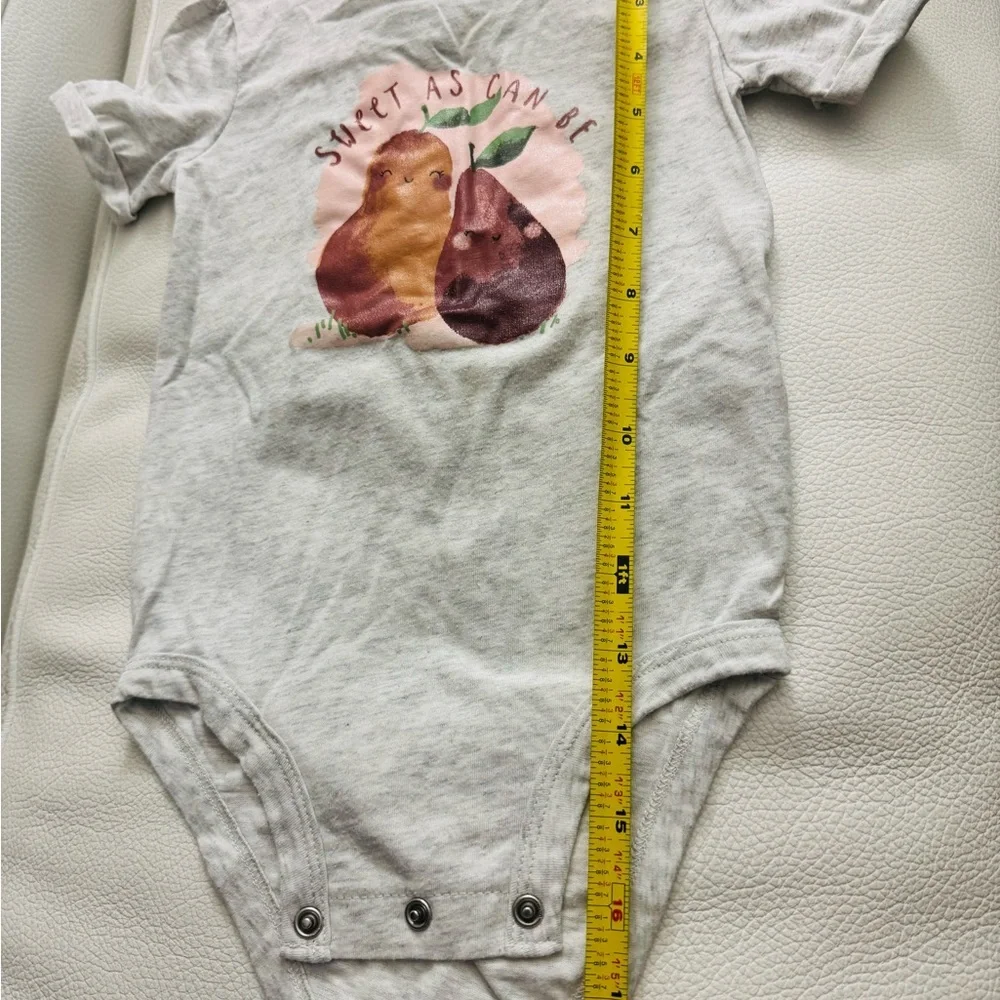 Gray and Pink Baby Onesie and Leggings Set